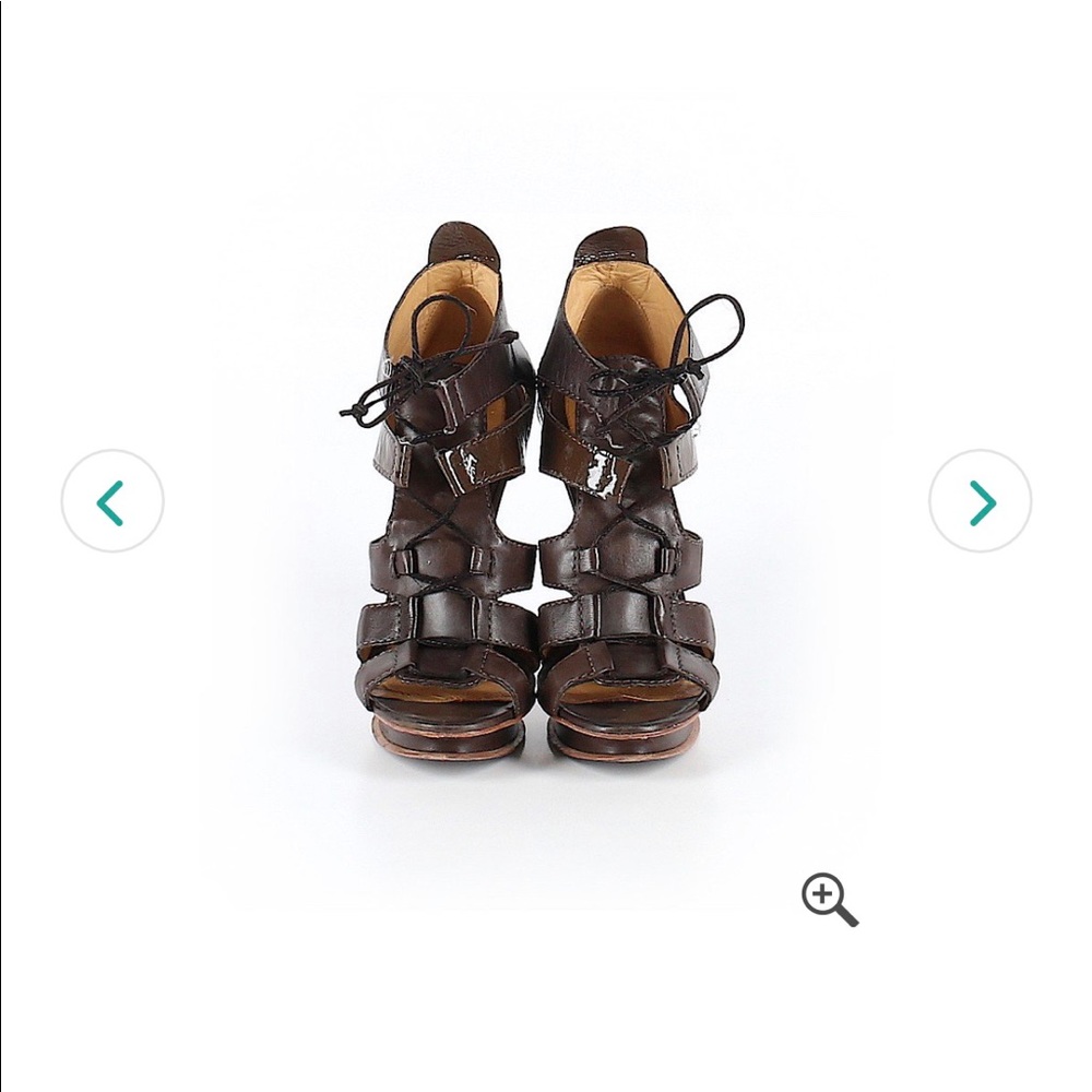 Brown L.A.M.B high pumps